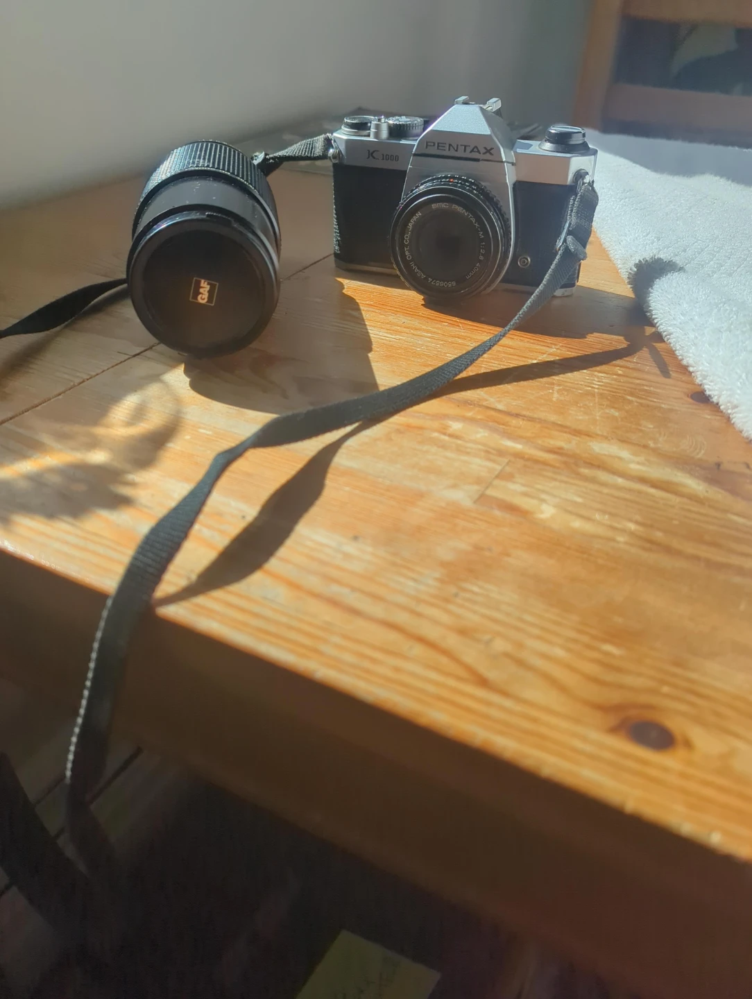 Pentax K1000 Camera with Optex Bag and Lens