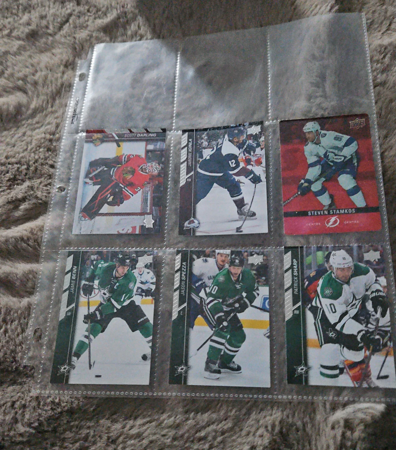 Set of 6 NHL Upper Deck Hockey Cards