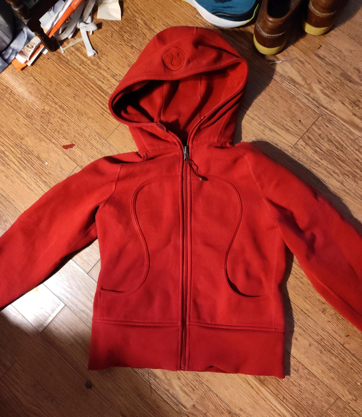 Lululemon Red Full Zip Hoodie