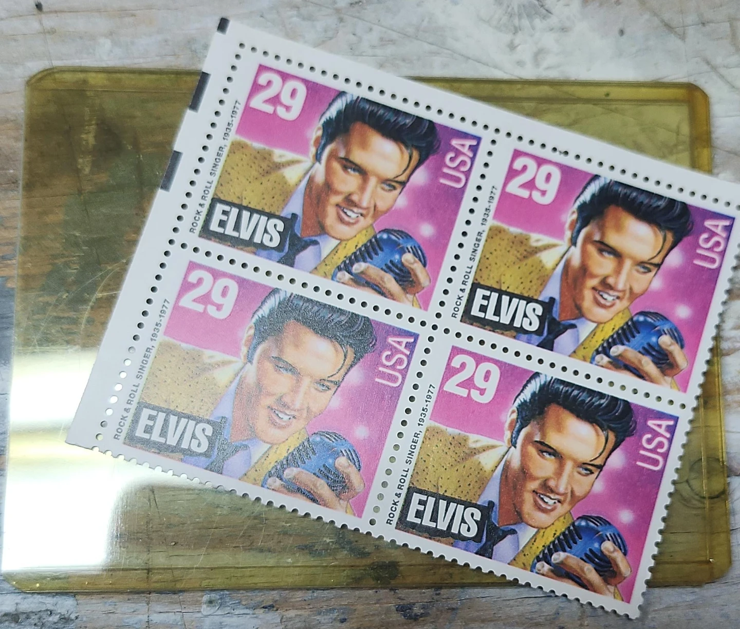 Elvis Rock & Roll Singer USA Postage Stamps (4)