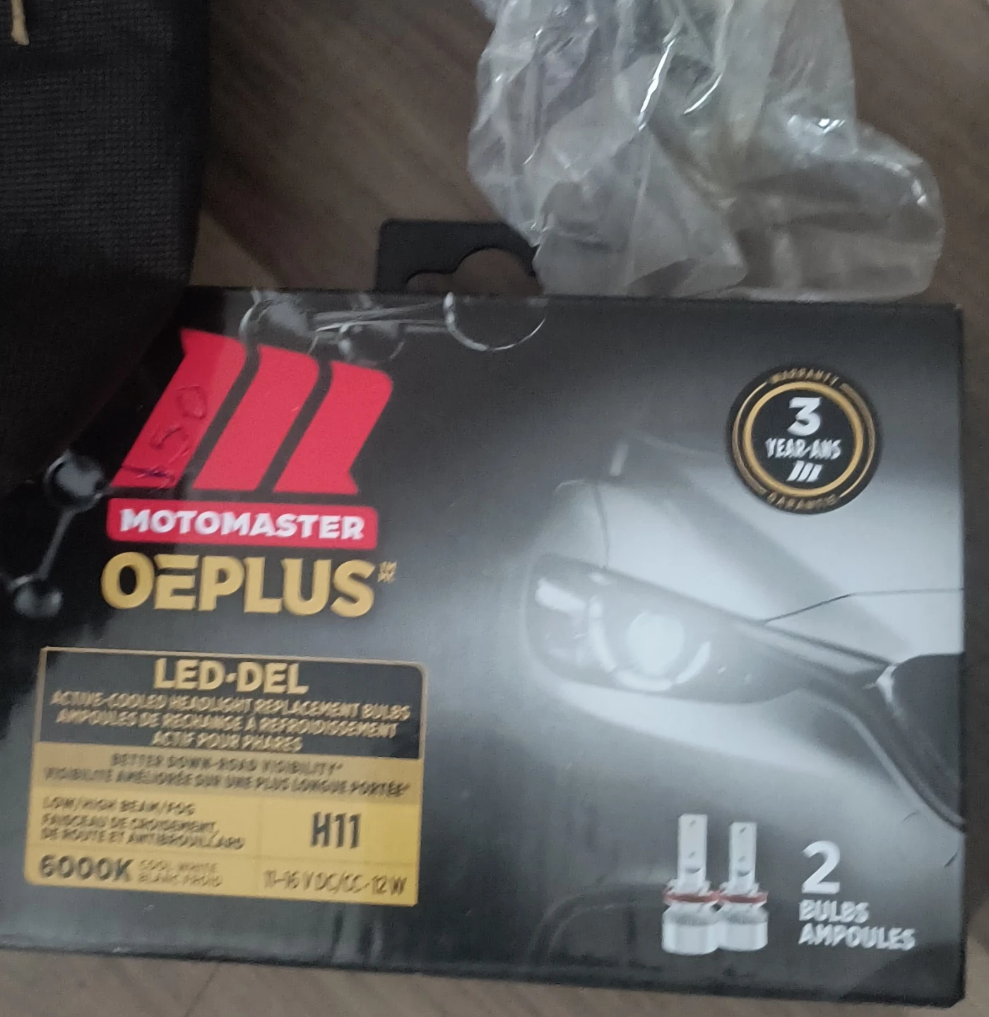 MotoMaster OEPlus H11 LED Headlight Bulbs