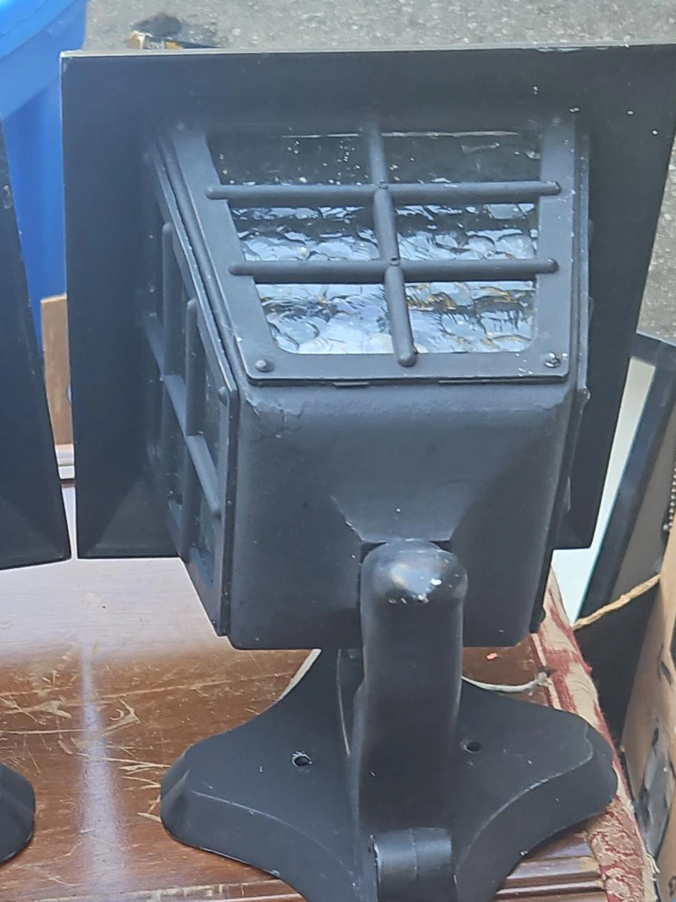 Set of Two Black Outdoor Wall Lights