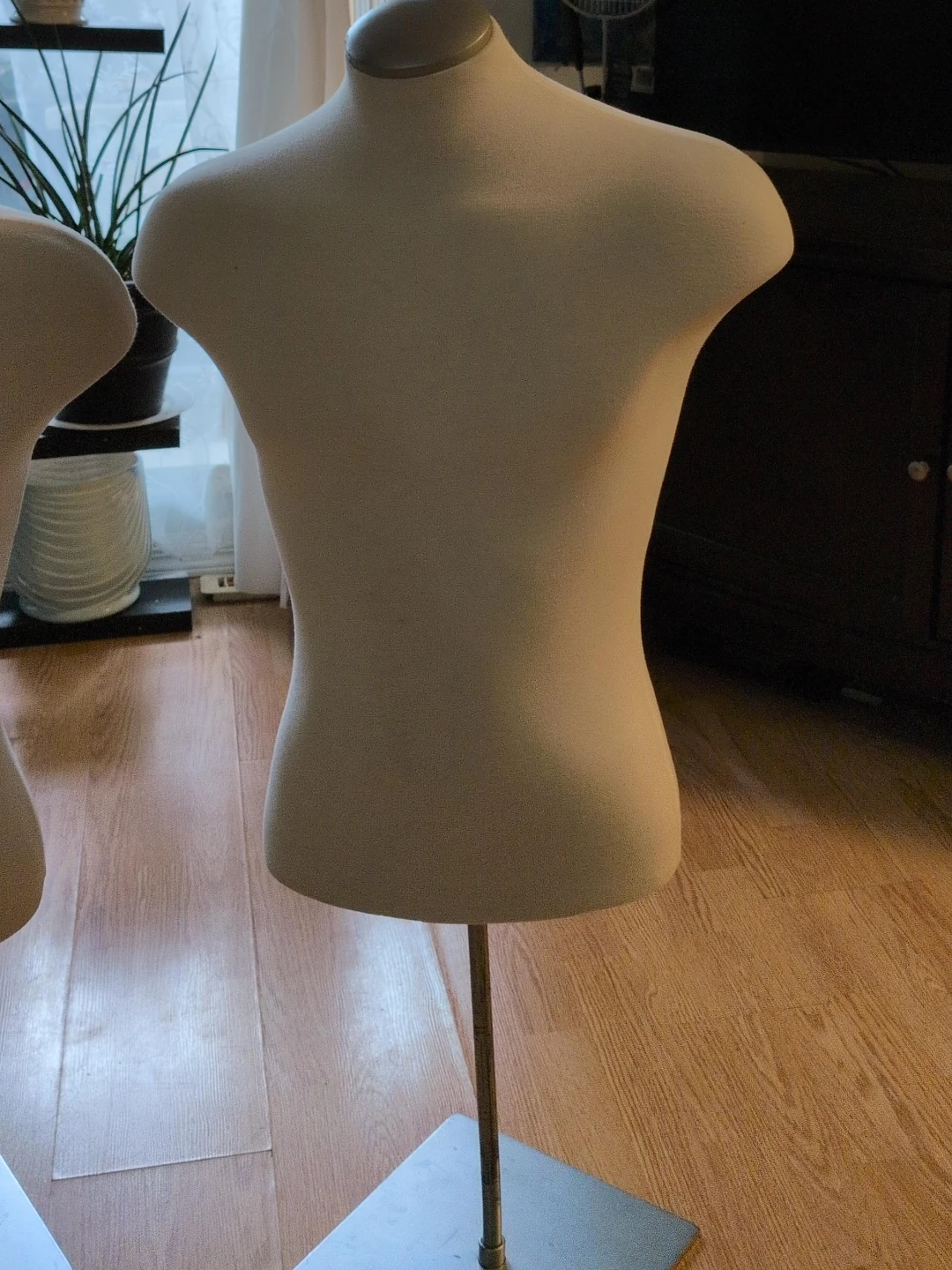 2 Pcs Torso Mannequin with Metal Stand