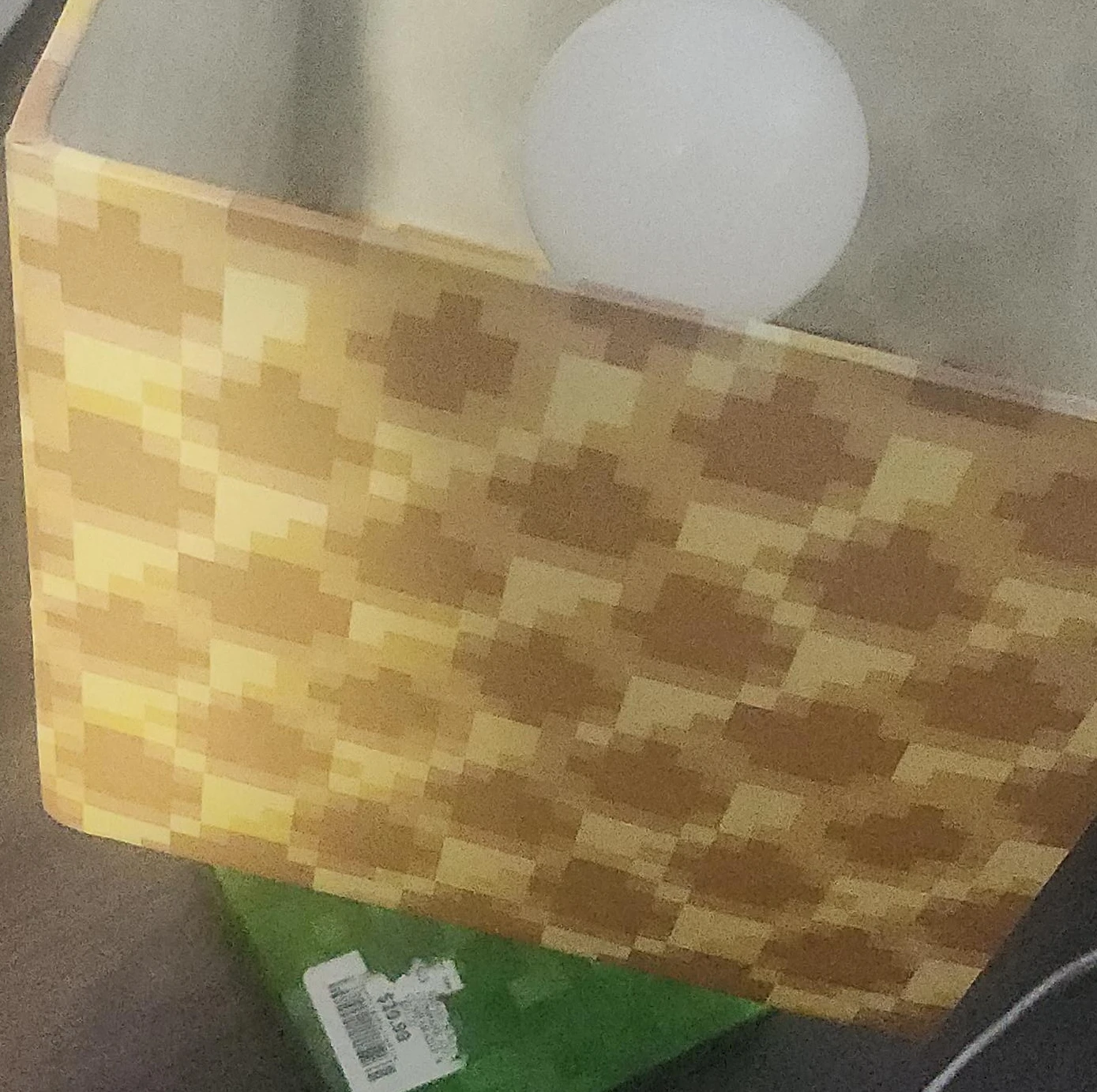 Minecraft Sand Block Table Lamp