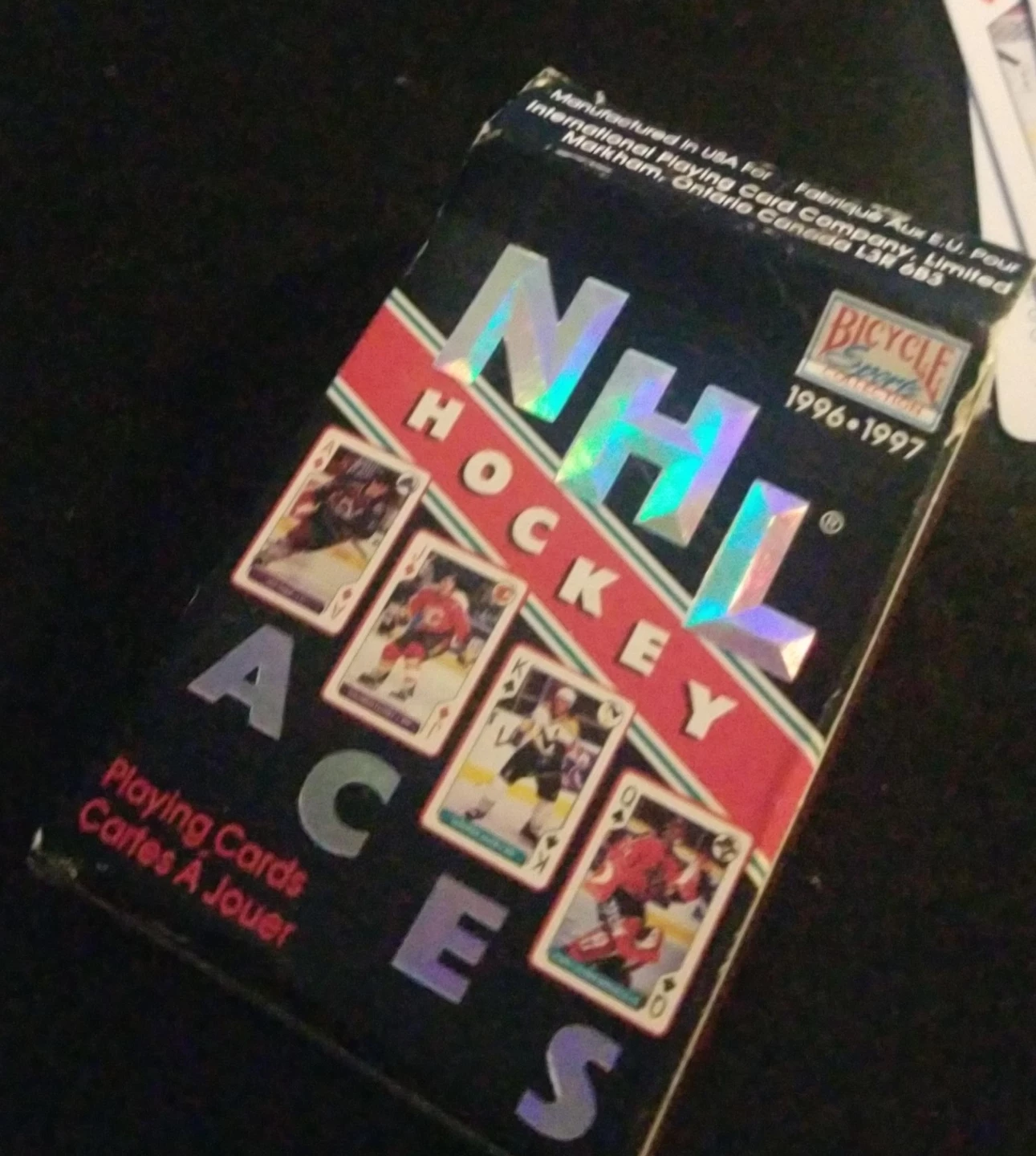 1996-1997 NHL Hockey Aces Playing Cards