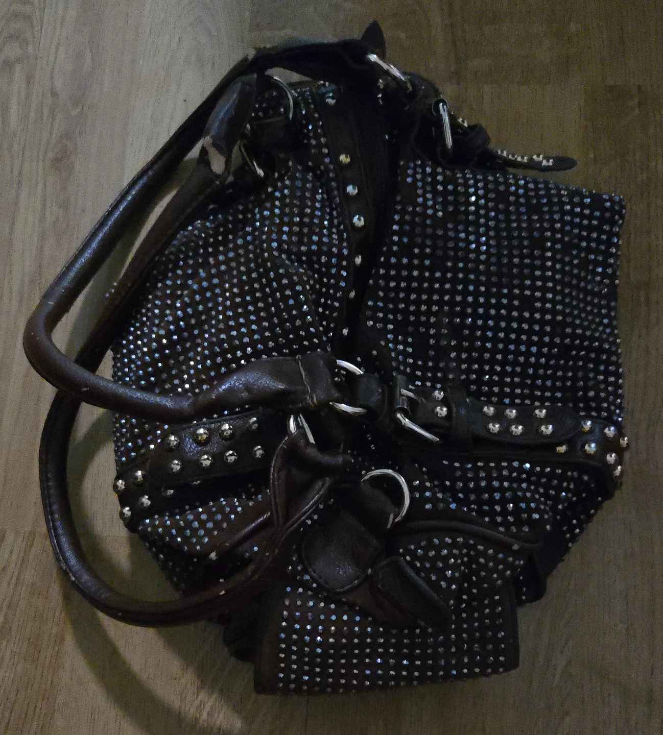 Studded Brown Handbag