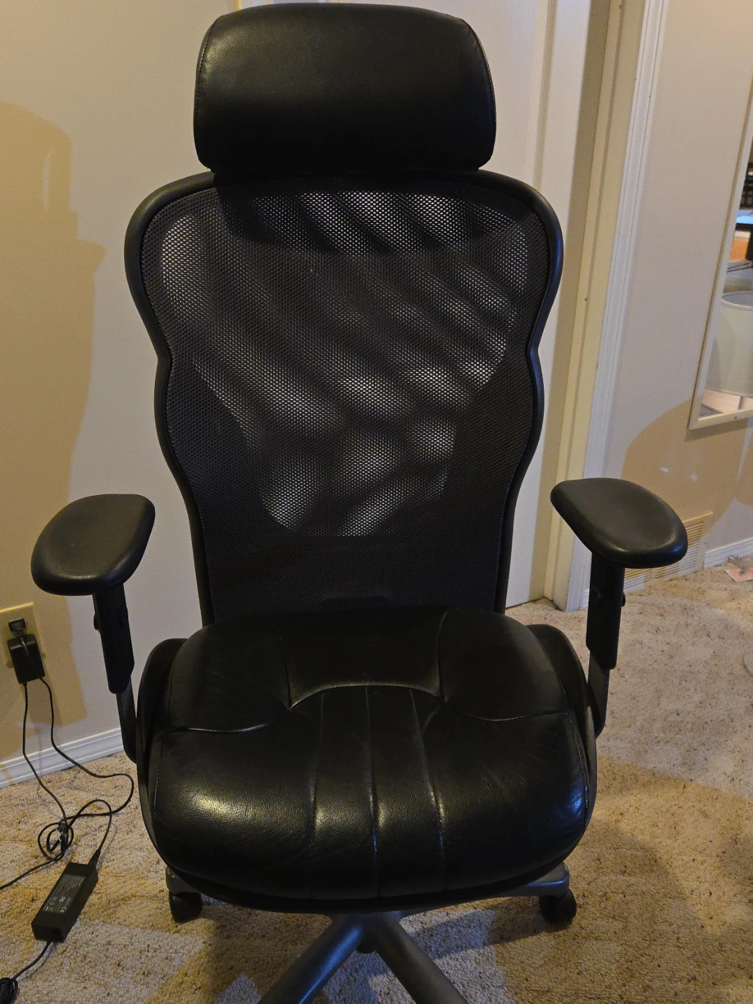 Black Ergonomic Office Chair with Mesh Back