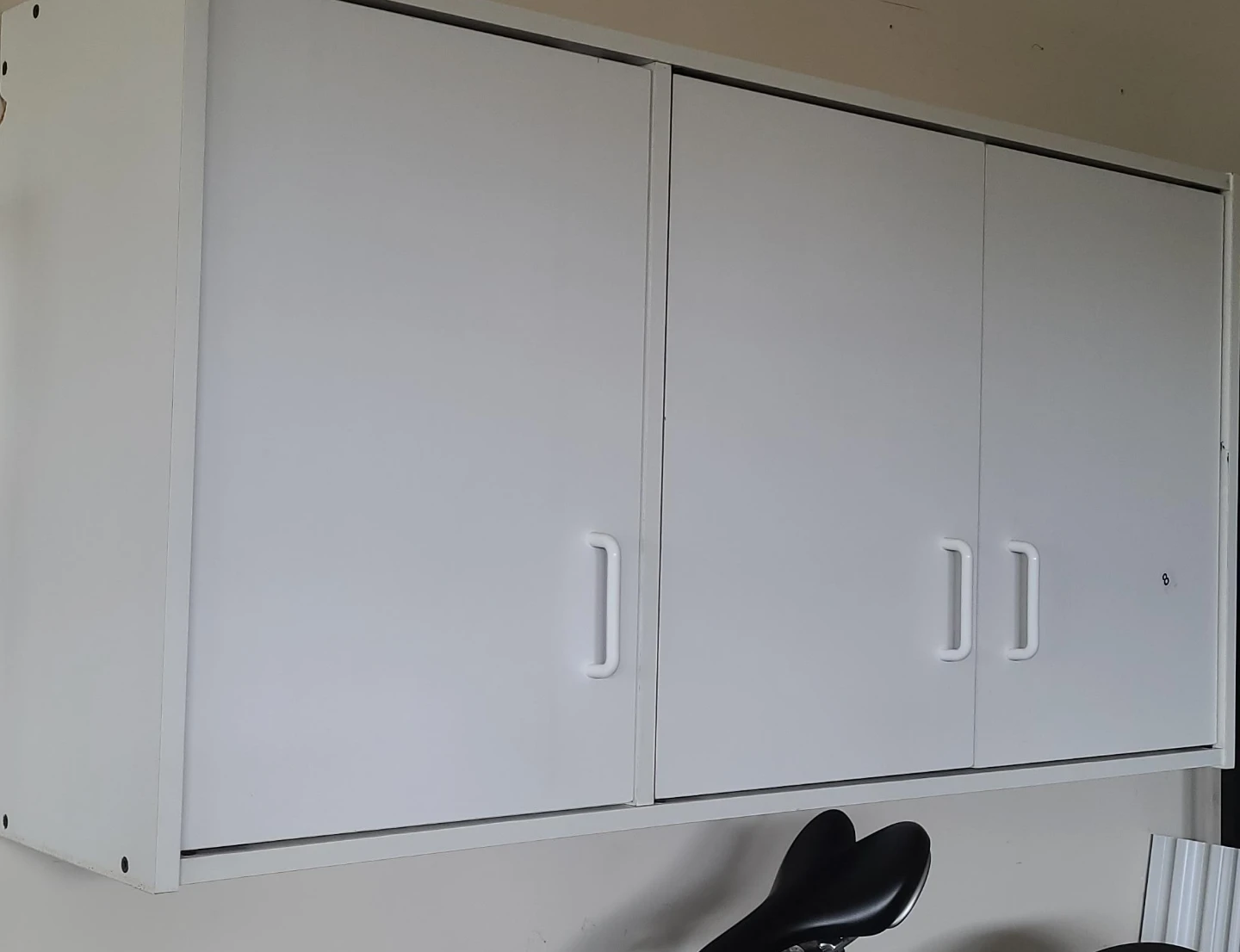 White Wall-Mounted Storage Cabinet