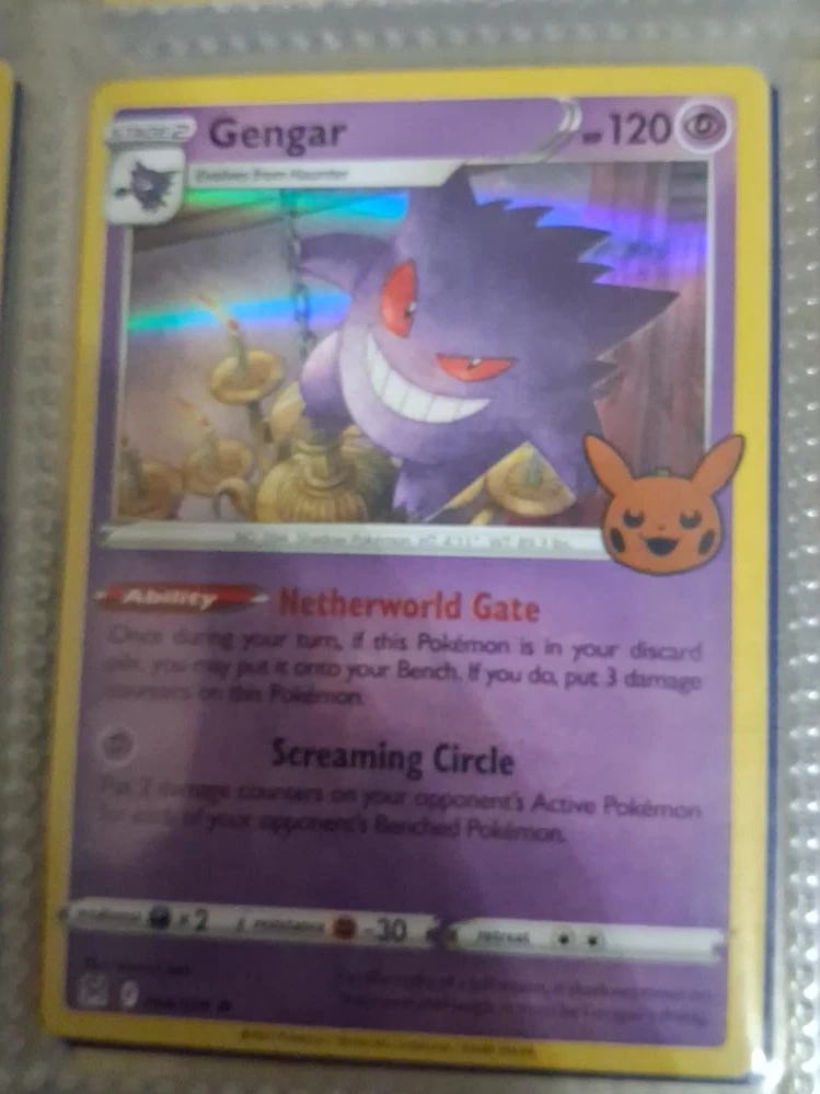 Gengar 020/030 Halloween McDonald's Promotion Trading Card