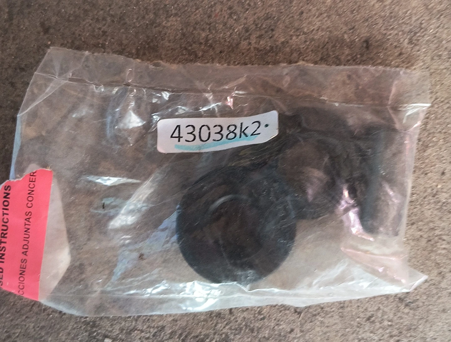 Part Number 43038k2 Black Rubber Washers