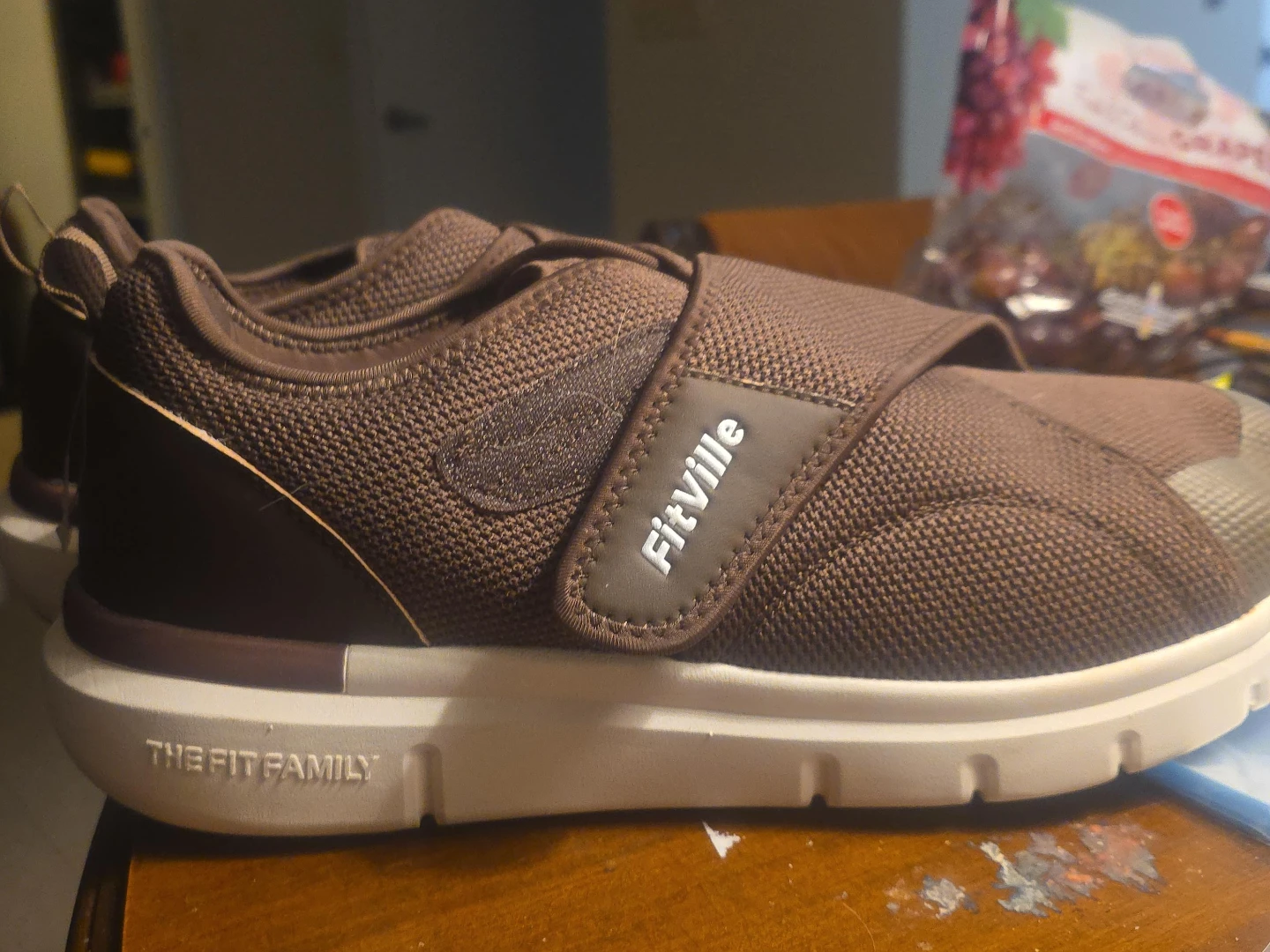 FitVille Brown Slip-On Shoes