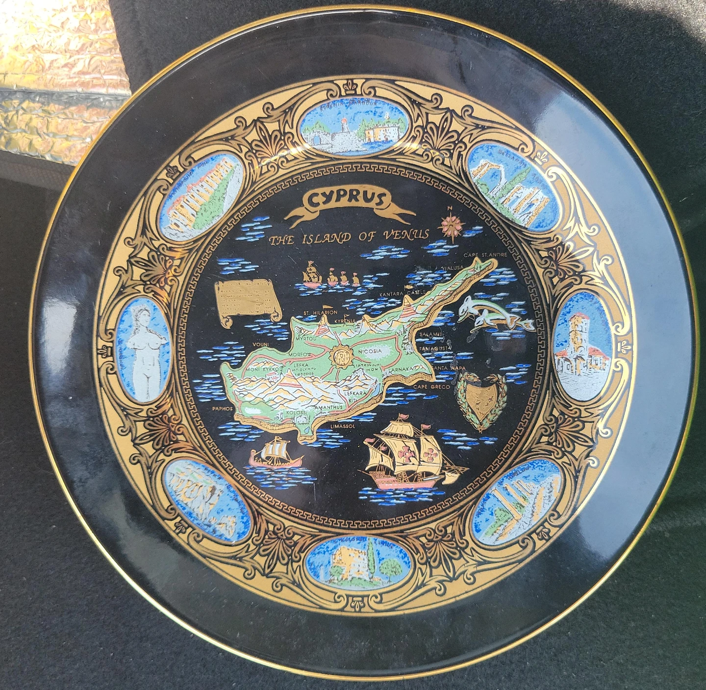 Decorative Cyprus The Island of Venus Wall Plate
