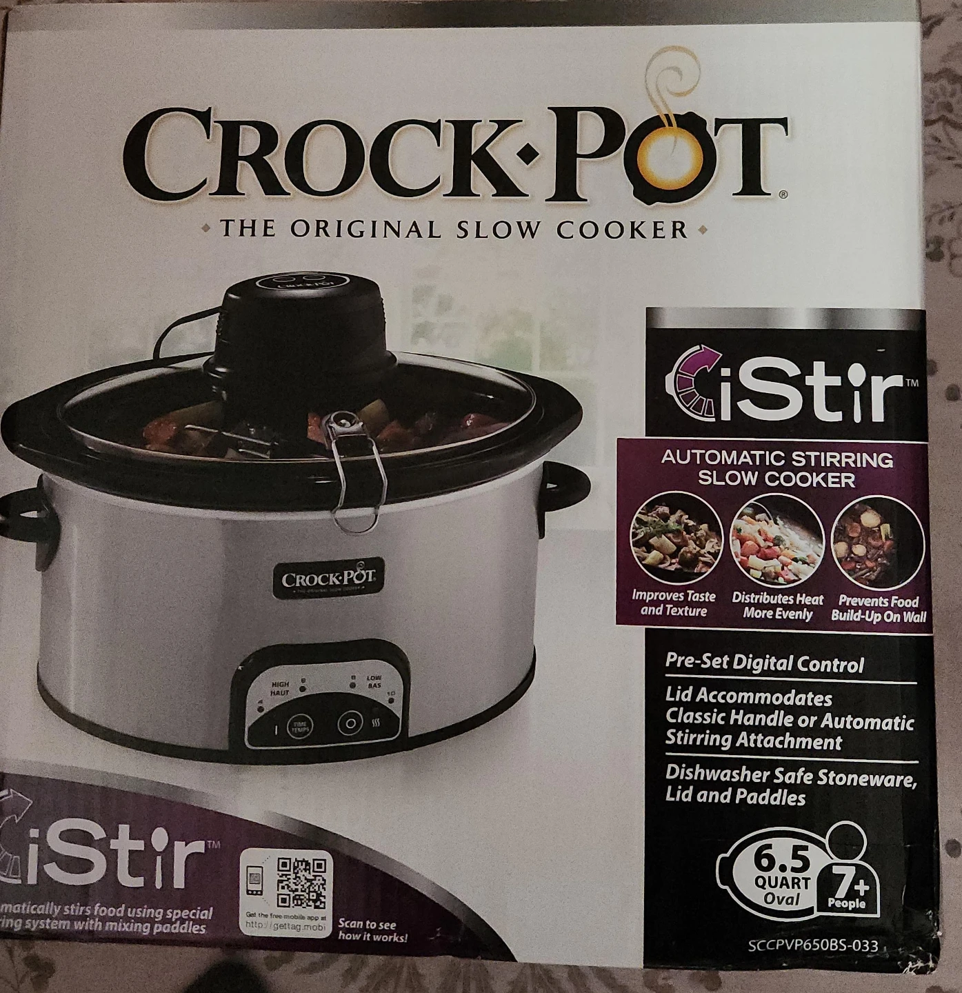 Crock-Pot iStir 6.5 Quart Slow Cooker