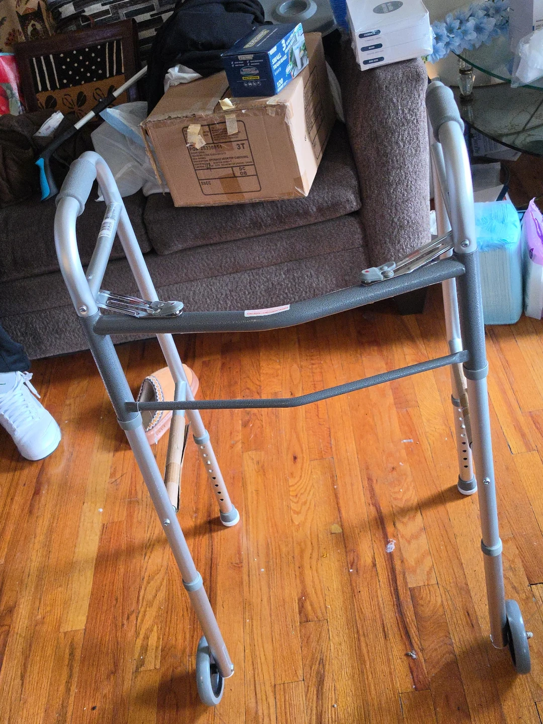 Folding Medical Walker with Wheels