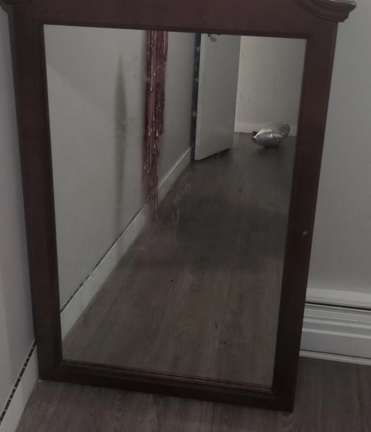 Large Wooden Wall Mirror