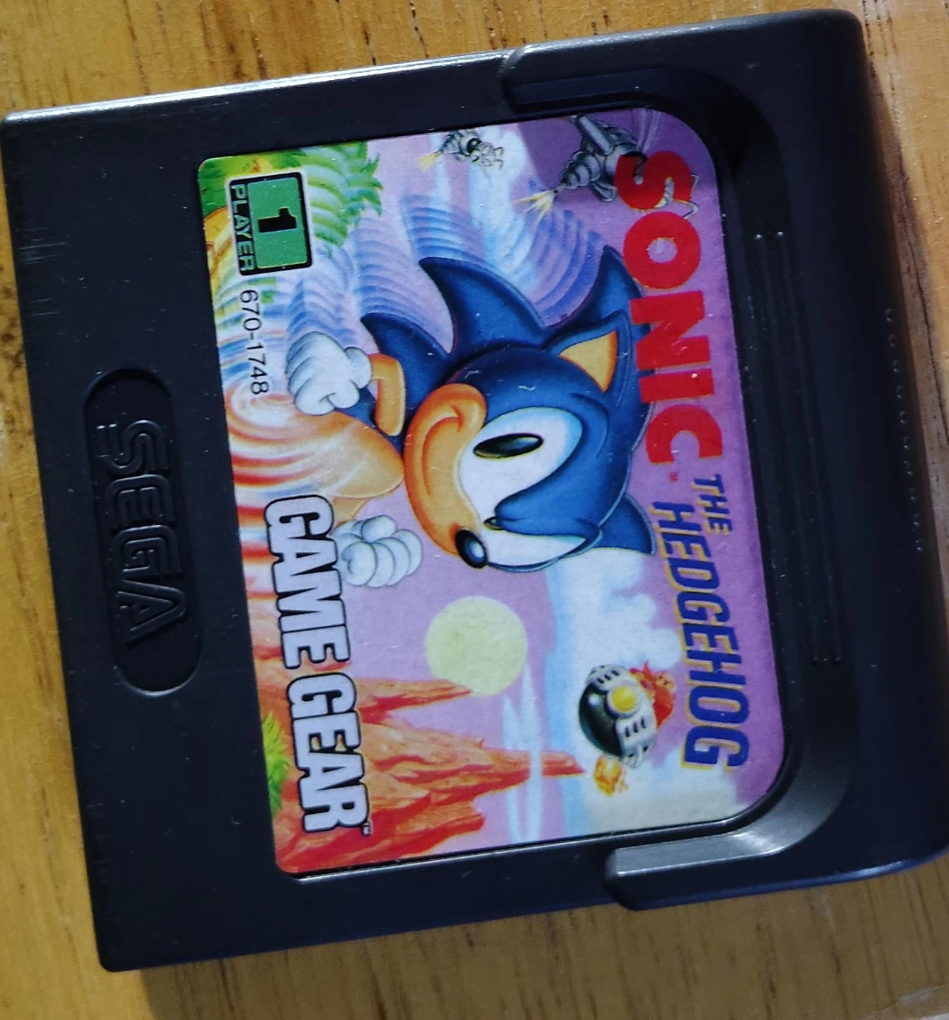 Sonic the Hedgehog Game Cartridge for Sega Game Gear