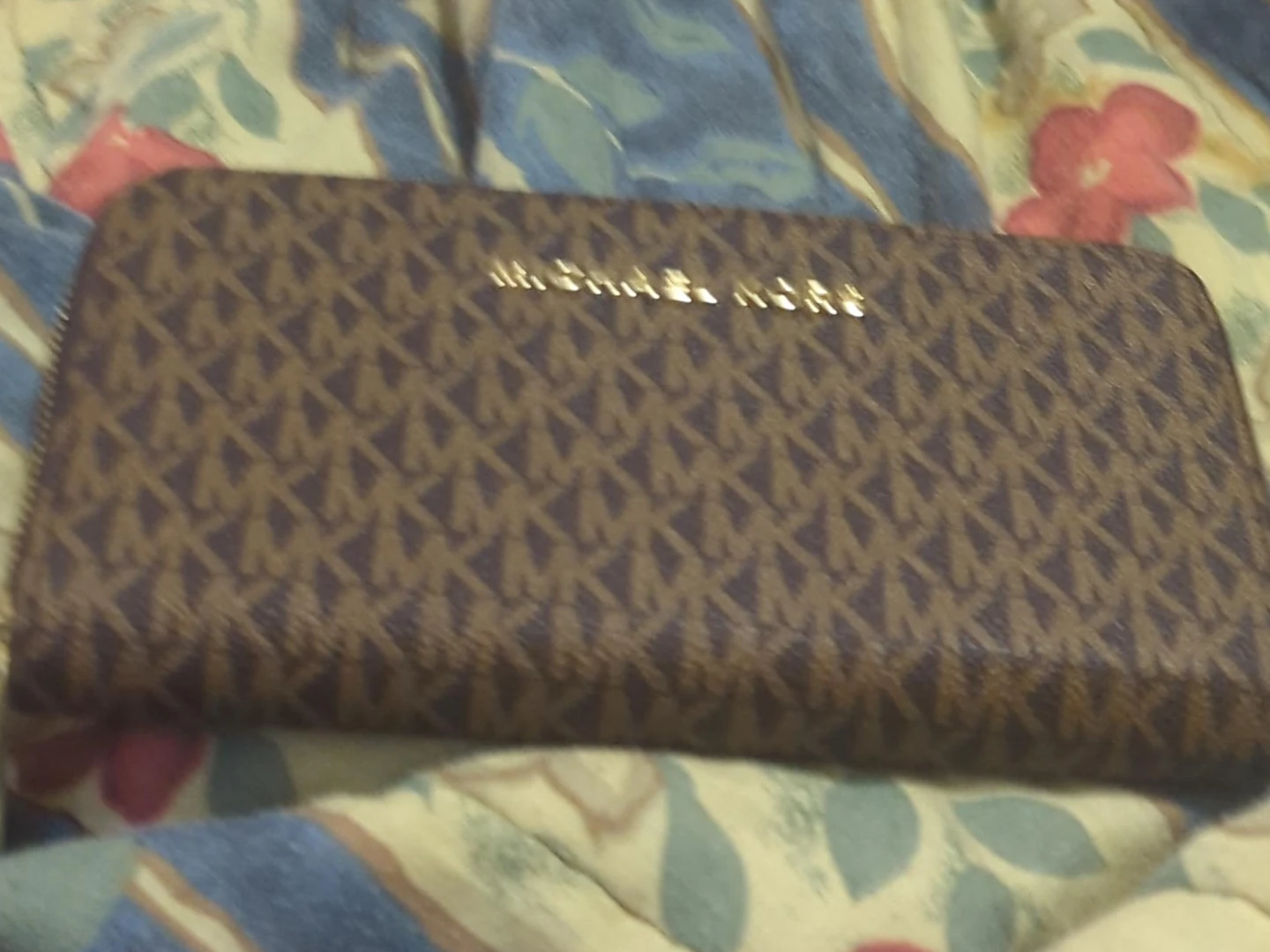 Michael Kors Logo Zip-Around Wallet