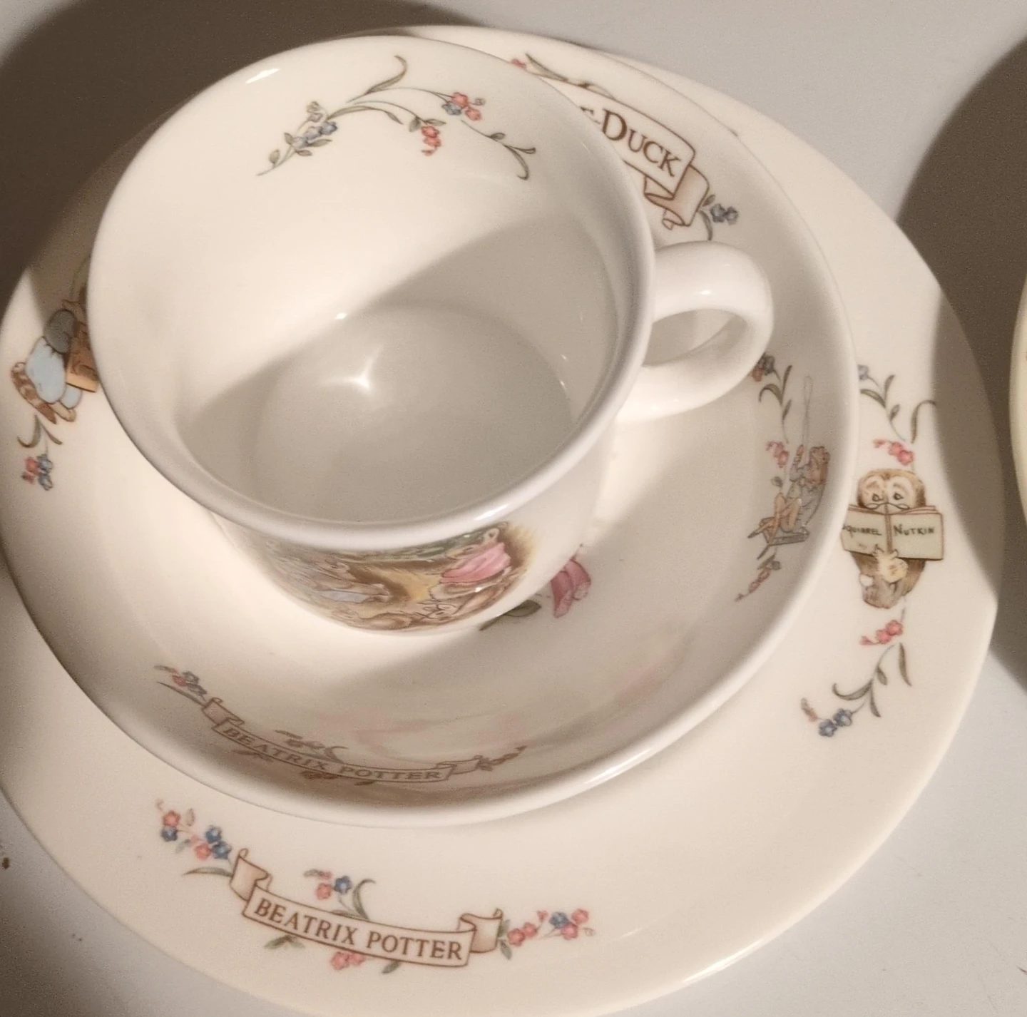 Beatrix Potter and Bunnykins Children's Tableware Set
