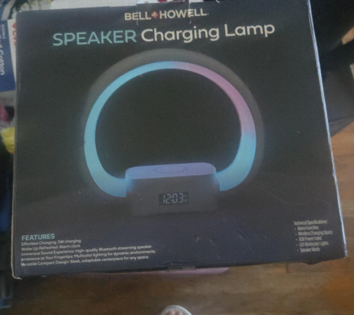 Bell+Howell Speaker Charging Lamp