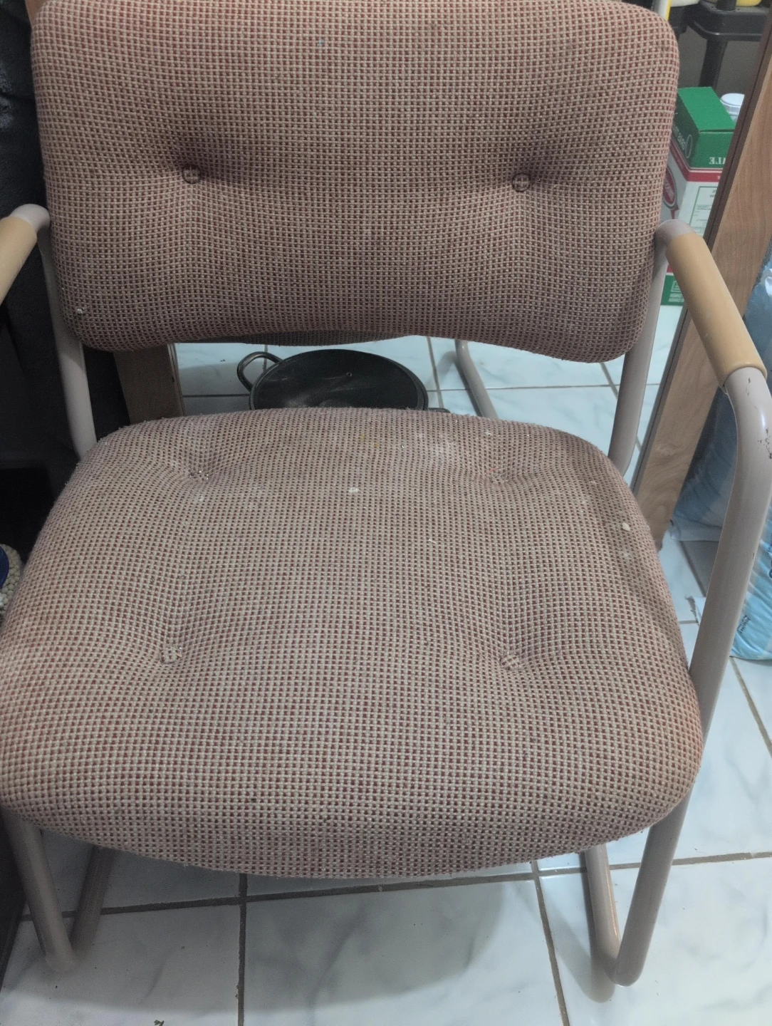 Office Armchair with Fabric Upholstery