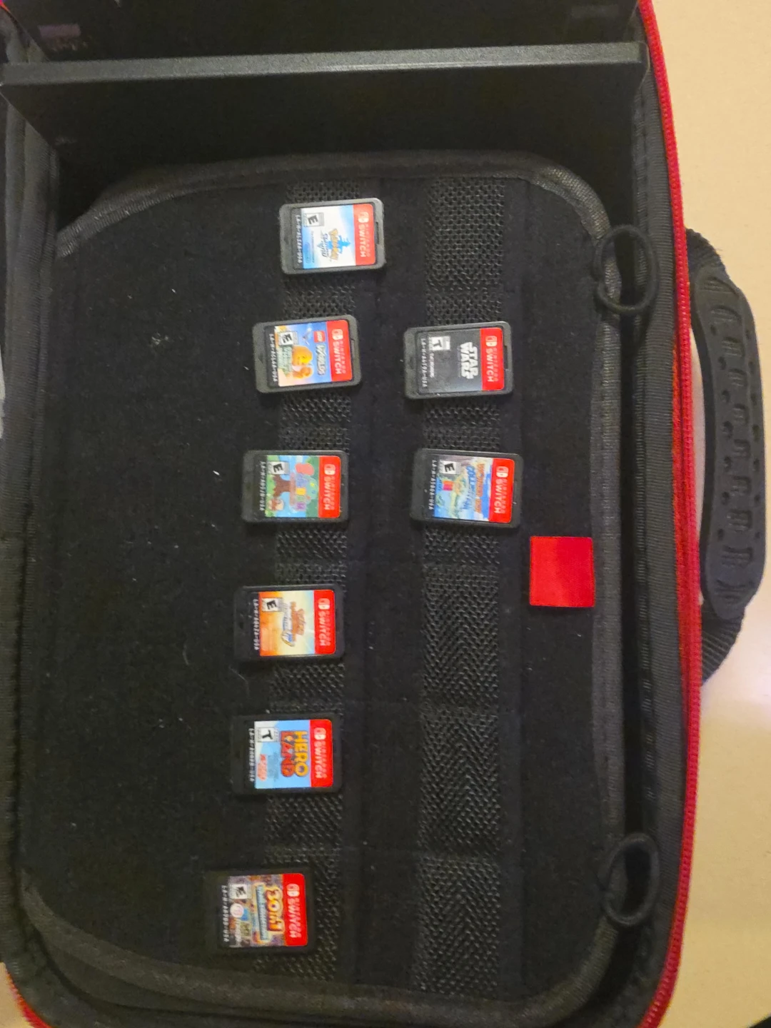Nintendo Switch Dock, Controller,  games and carry case
