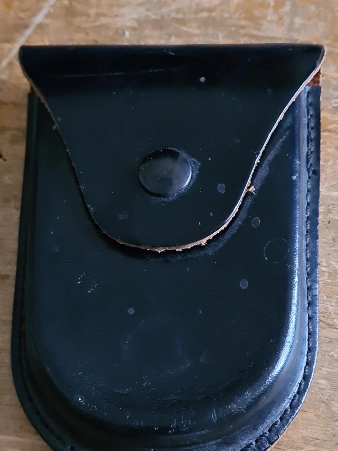 Black Leather Belt Pouch