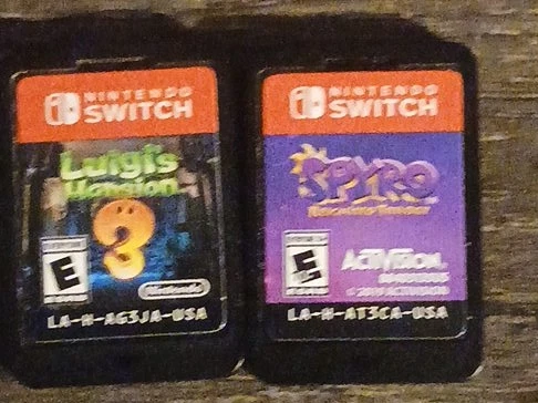 Luigi's Mansion 3 and Spyro Reignited Trilogy Switch Games