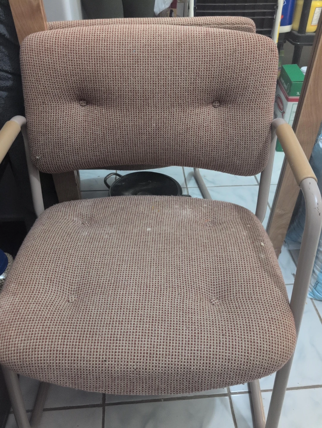 Tan Fabric Office Guest Chair