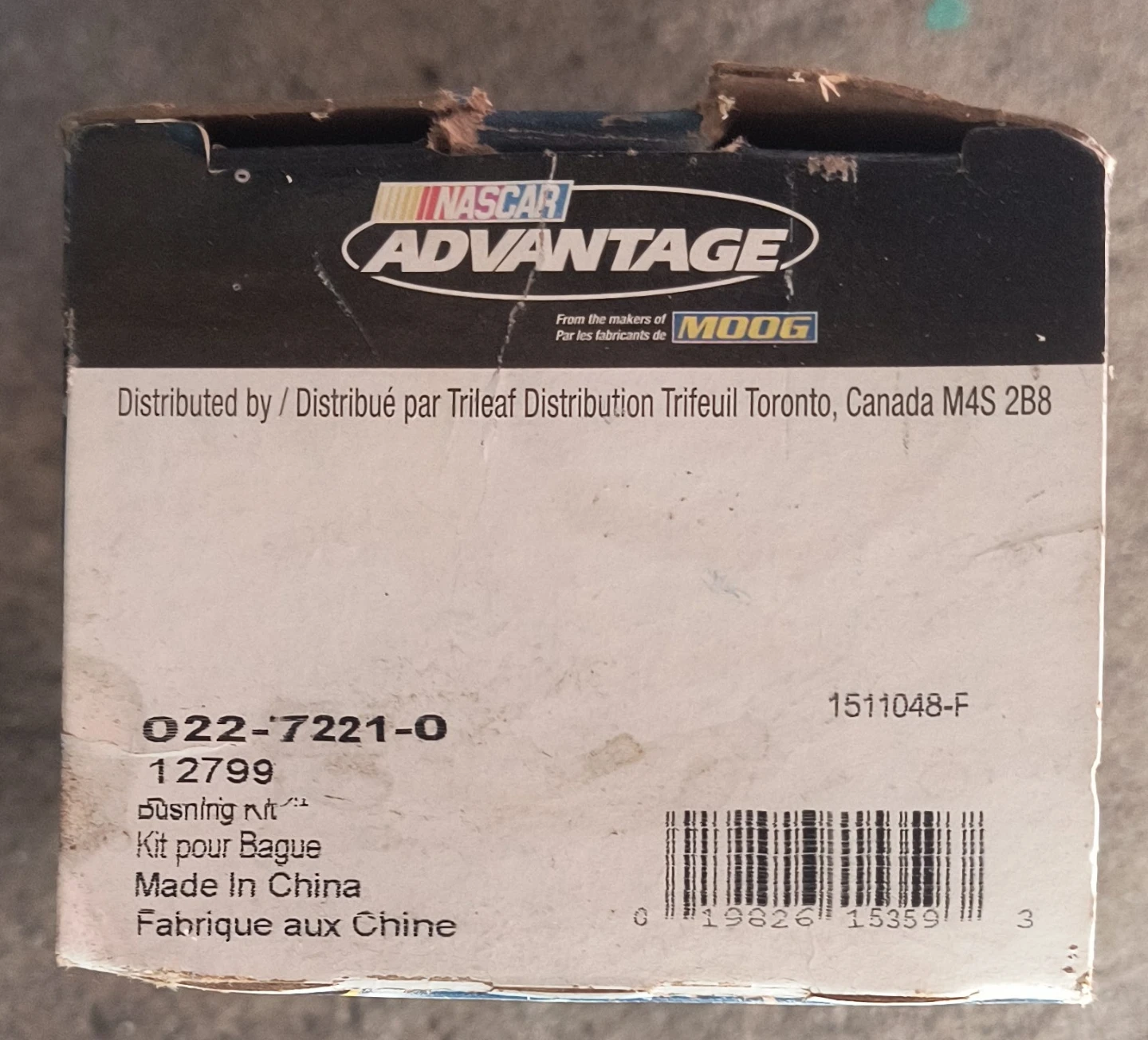 NASCAR Advantage Bushing Kit 022-7221-0
