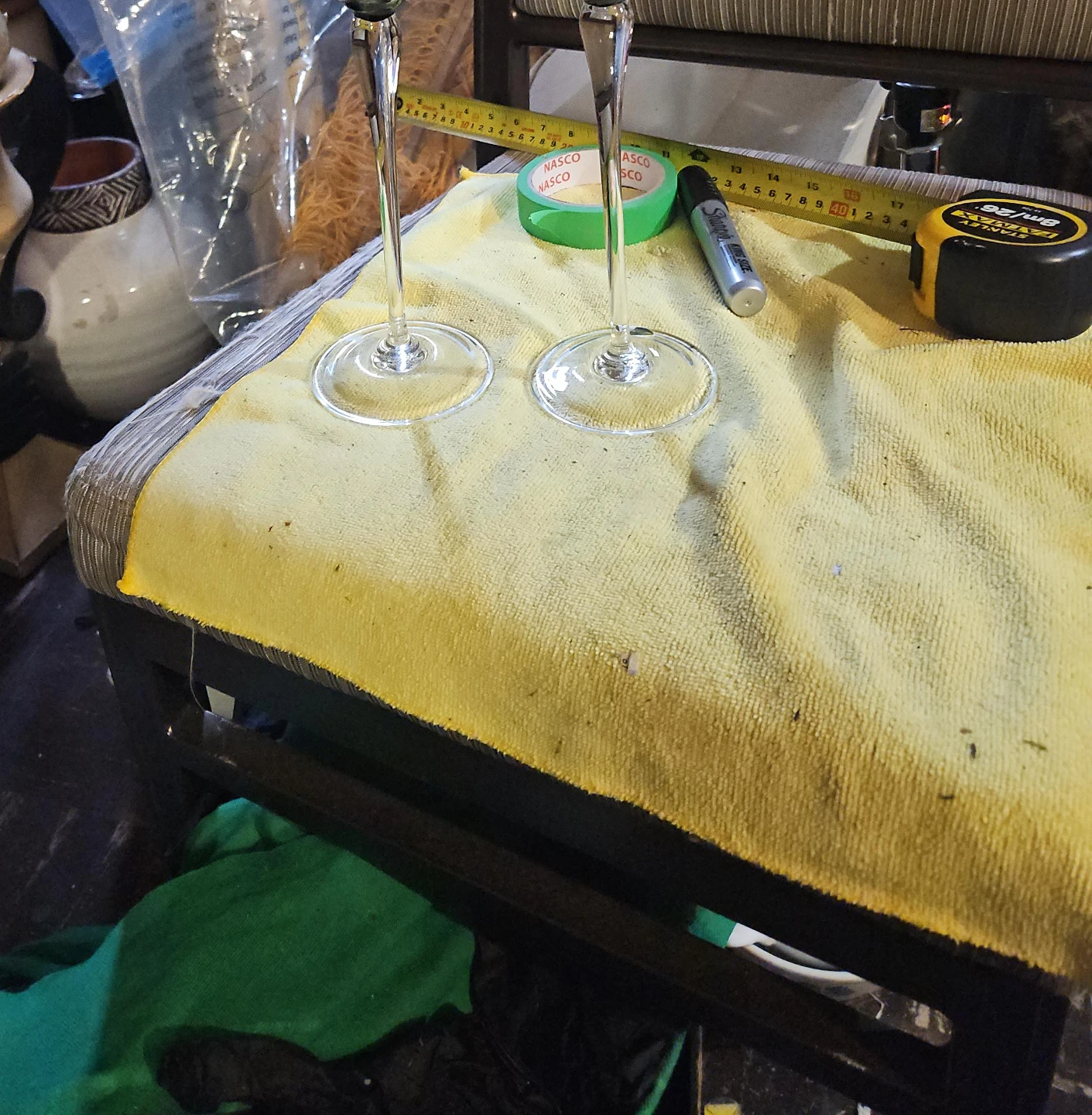 Two Long-Stemmed Wine Glasses