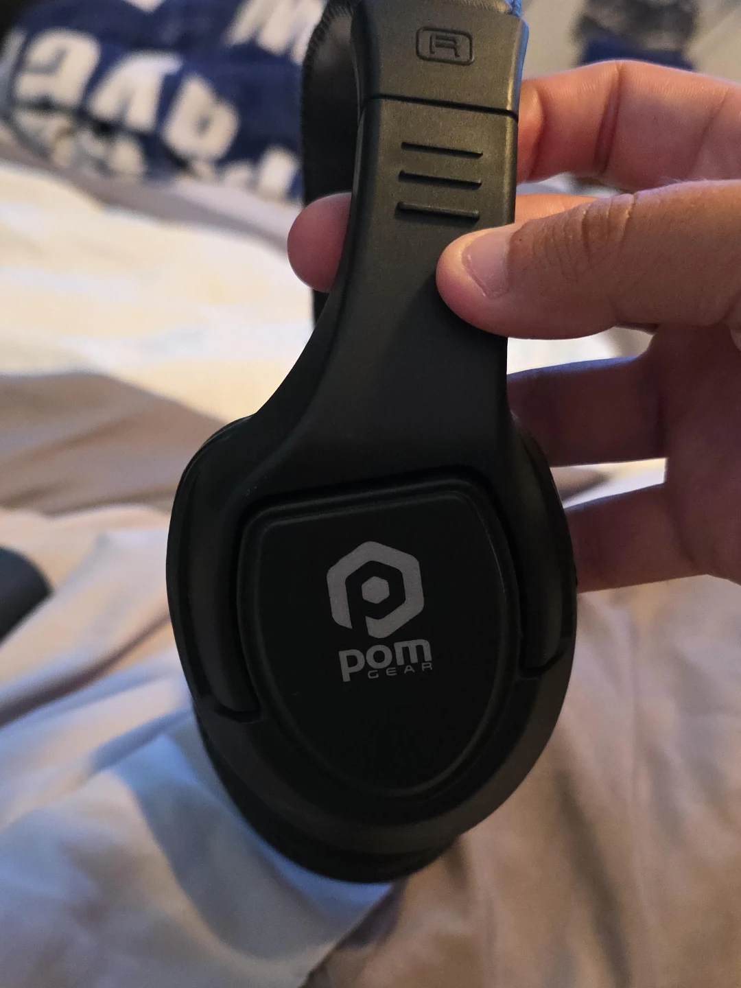 Pom Gear Black Over-Ear Headphones