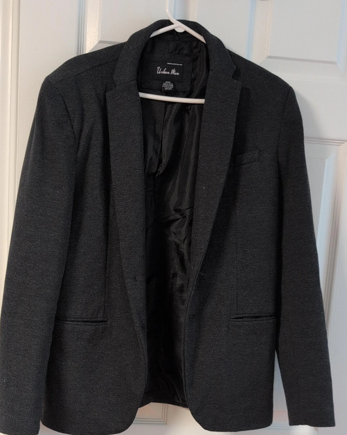 Urban Men Dark Grey Blazer Size M