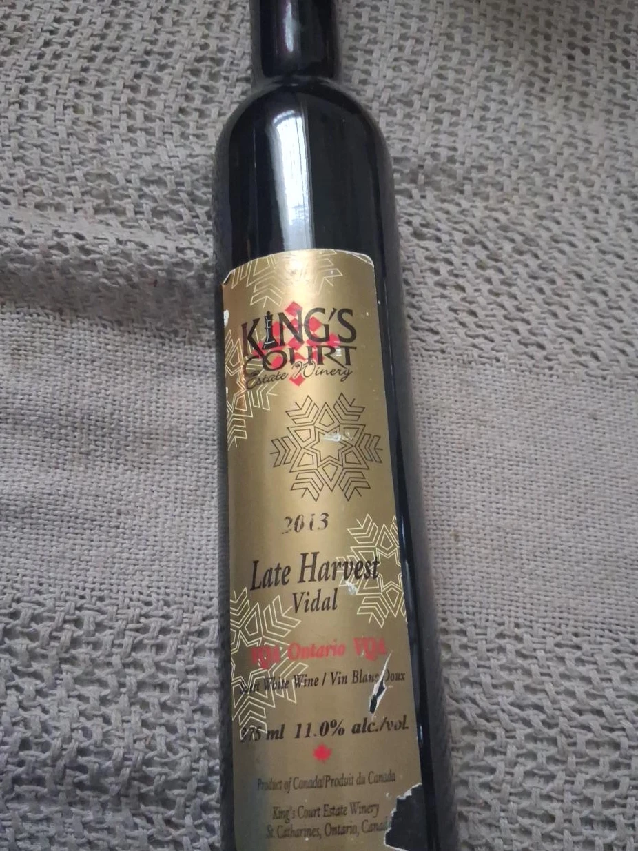 2013 King's Court Late Harvest Vidal Wine 375ml