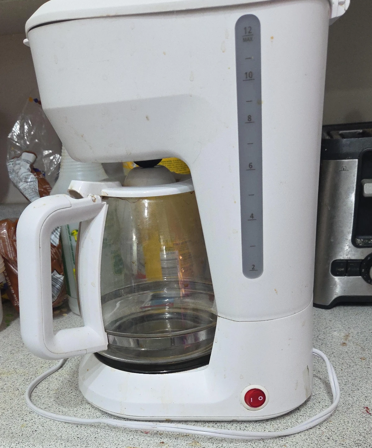 White 12-Cup Drip Coffee Maker