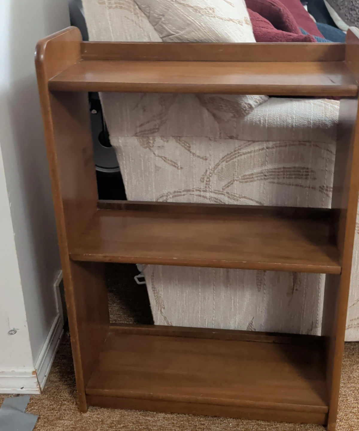 Wooden 3-Shelf Bookcase