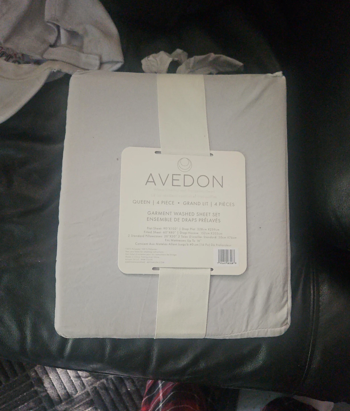 Avedon Queen Garment Washed Sheet Set