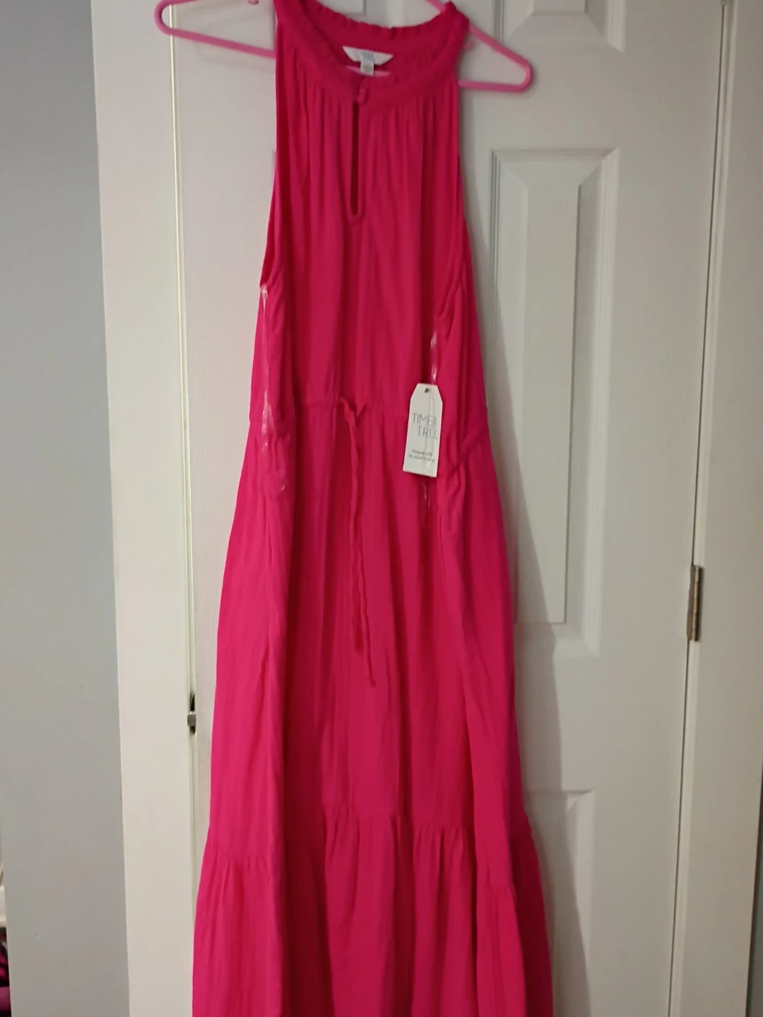 Time and Tru Hot Pink Maxi Dress