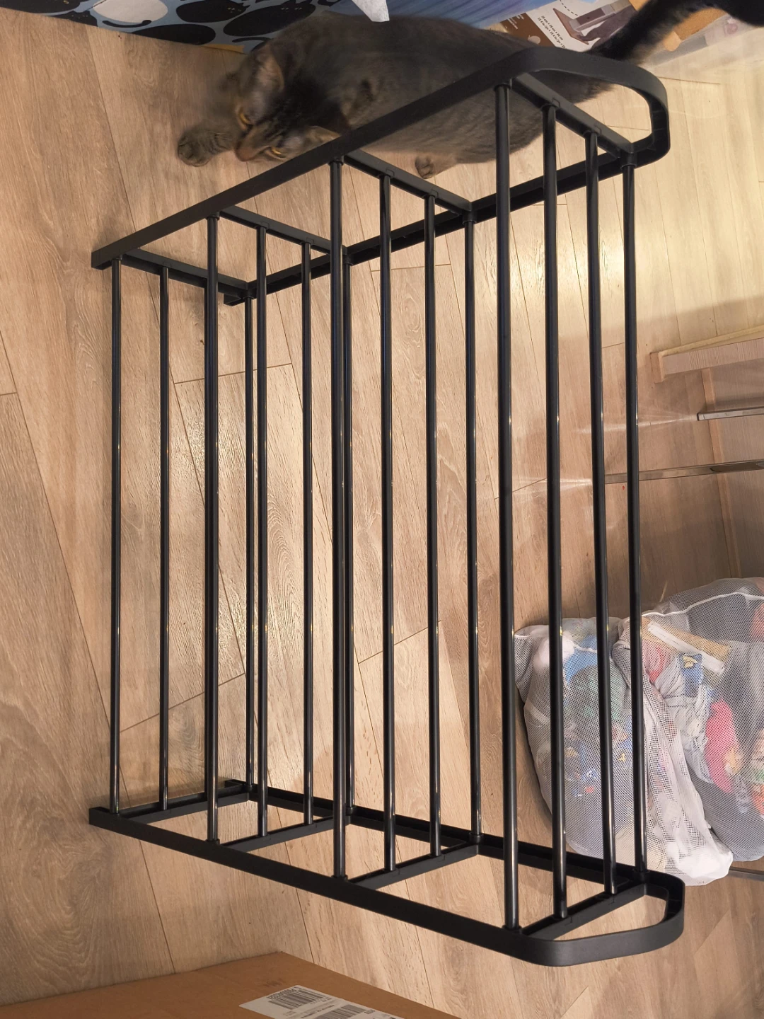 Black Metal Shoe Rack