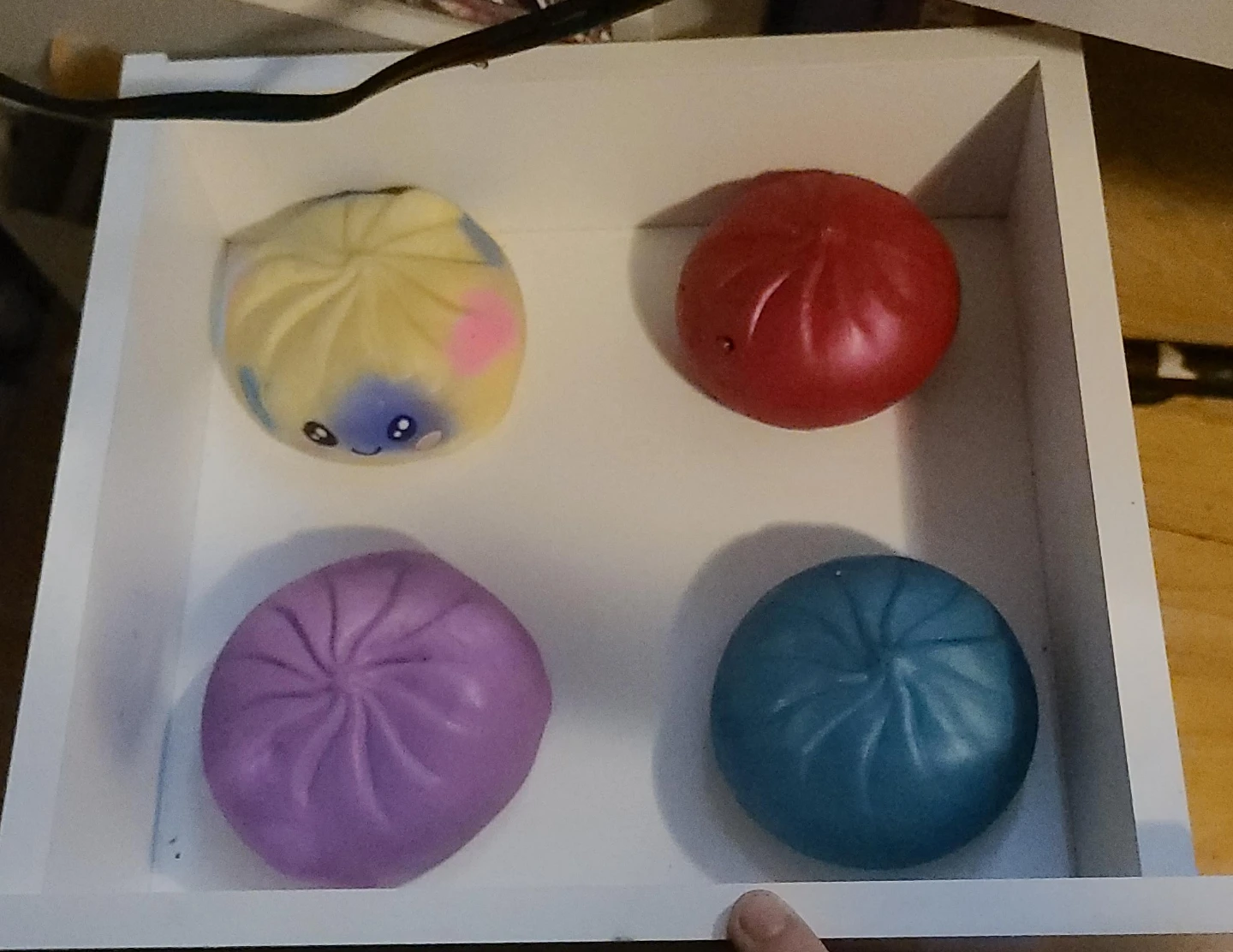 Set of 4 trending dumpling squishies