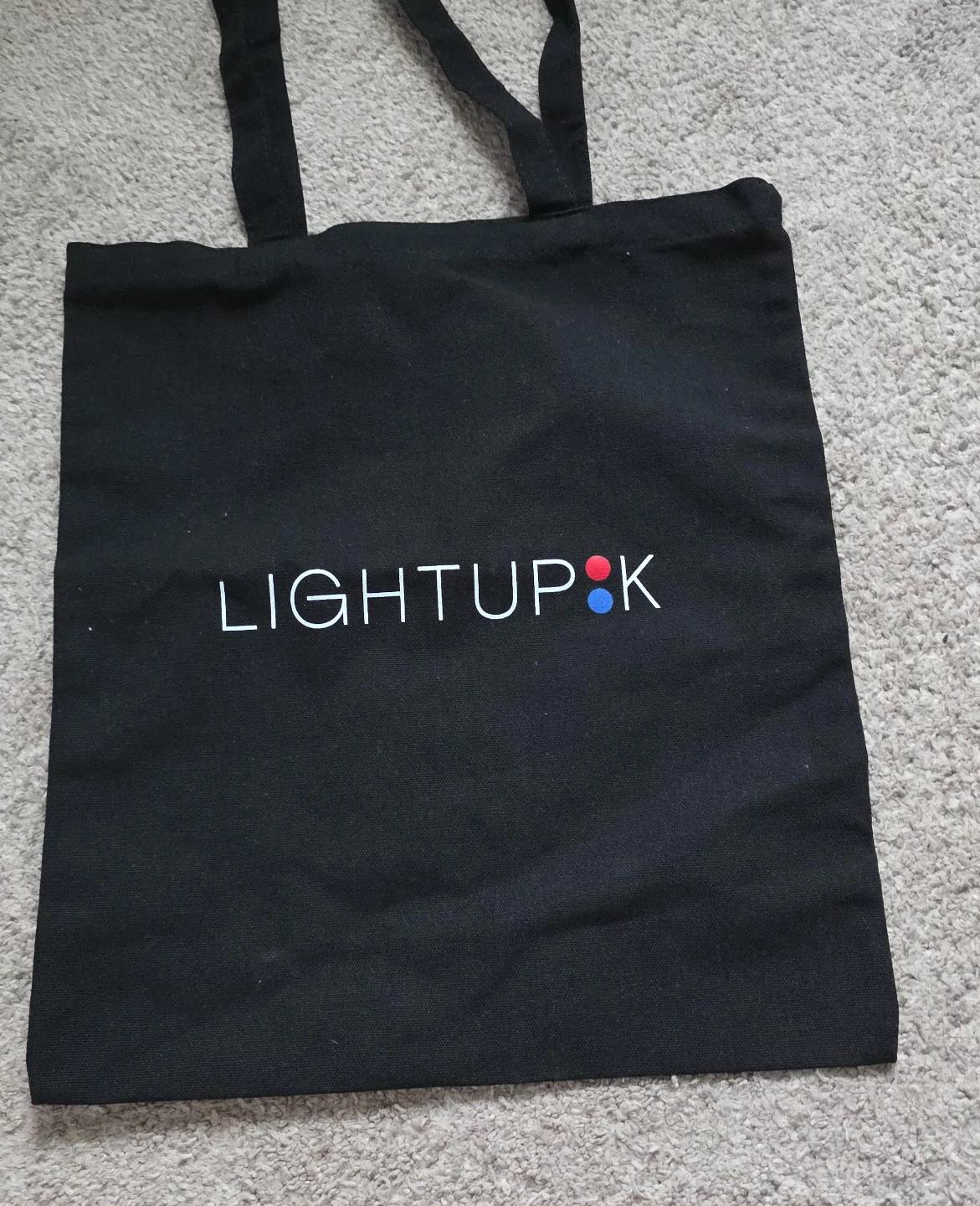LightupK black tote bag