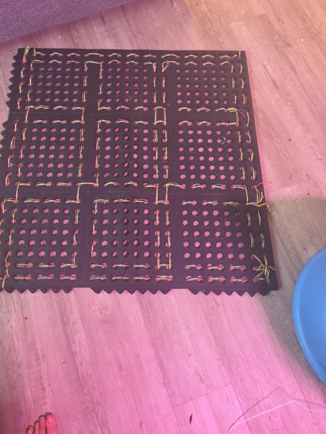 Black Rubber Anti-Fatigue Floor Mat