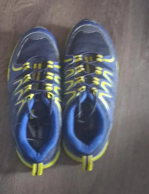 Propet Blue and Yellow Sneakers