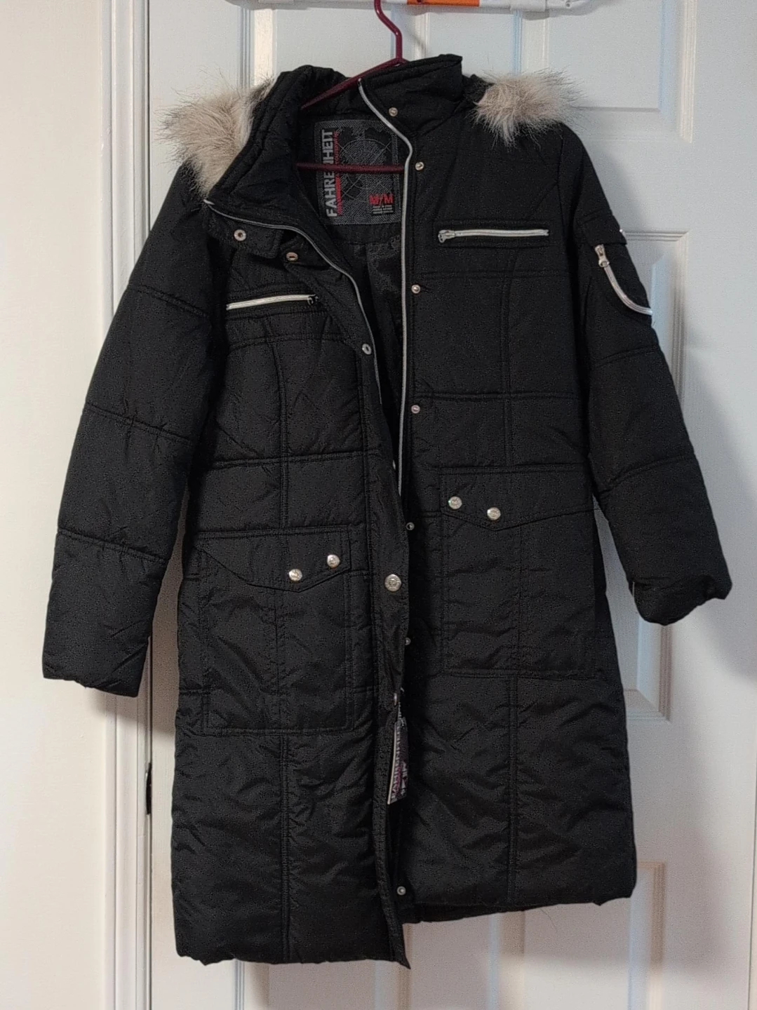 Fahrenheit Black Winter Coat Size M