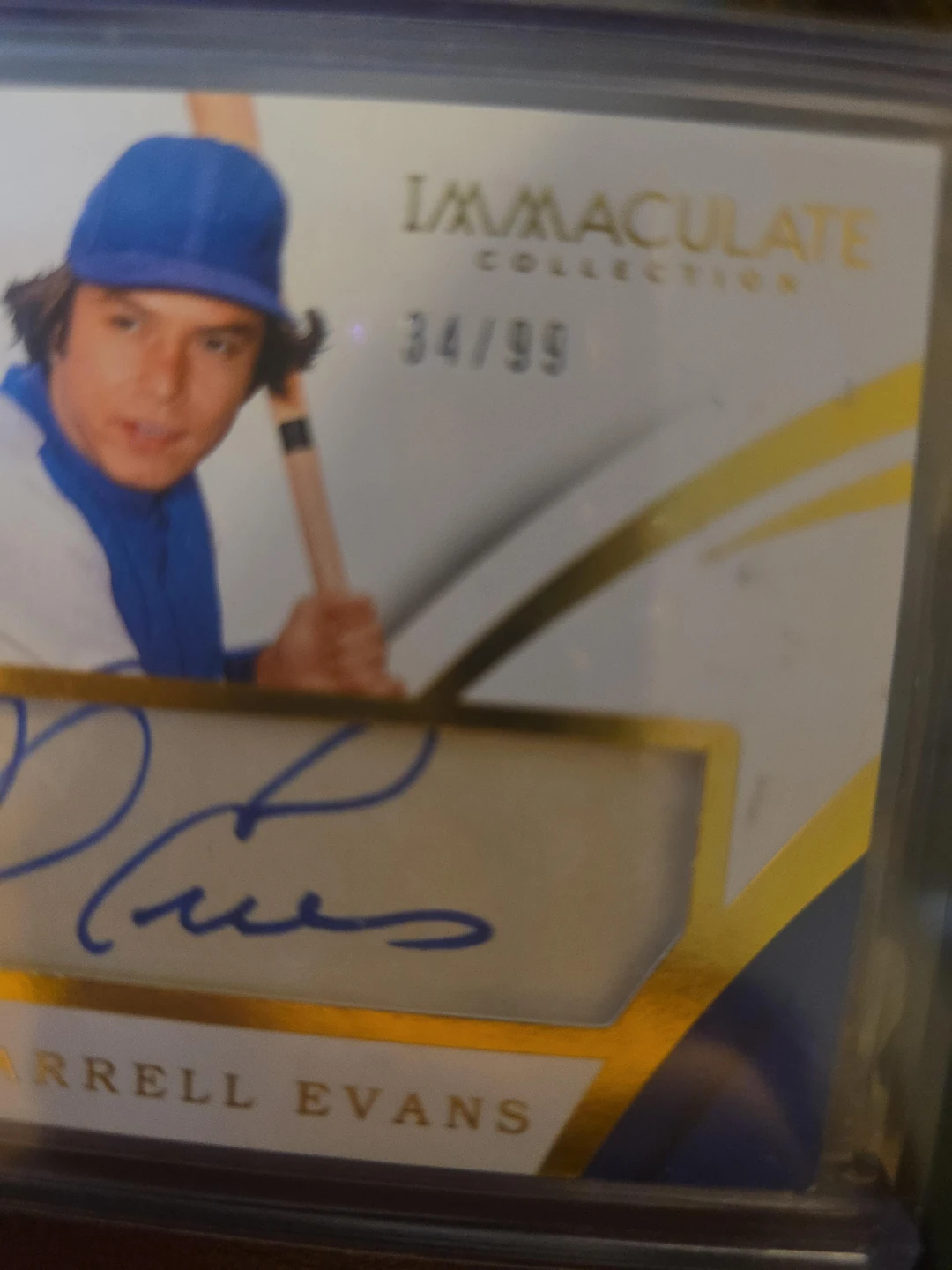 Darrell Evans Immaculate Collection Autograph Card