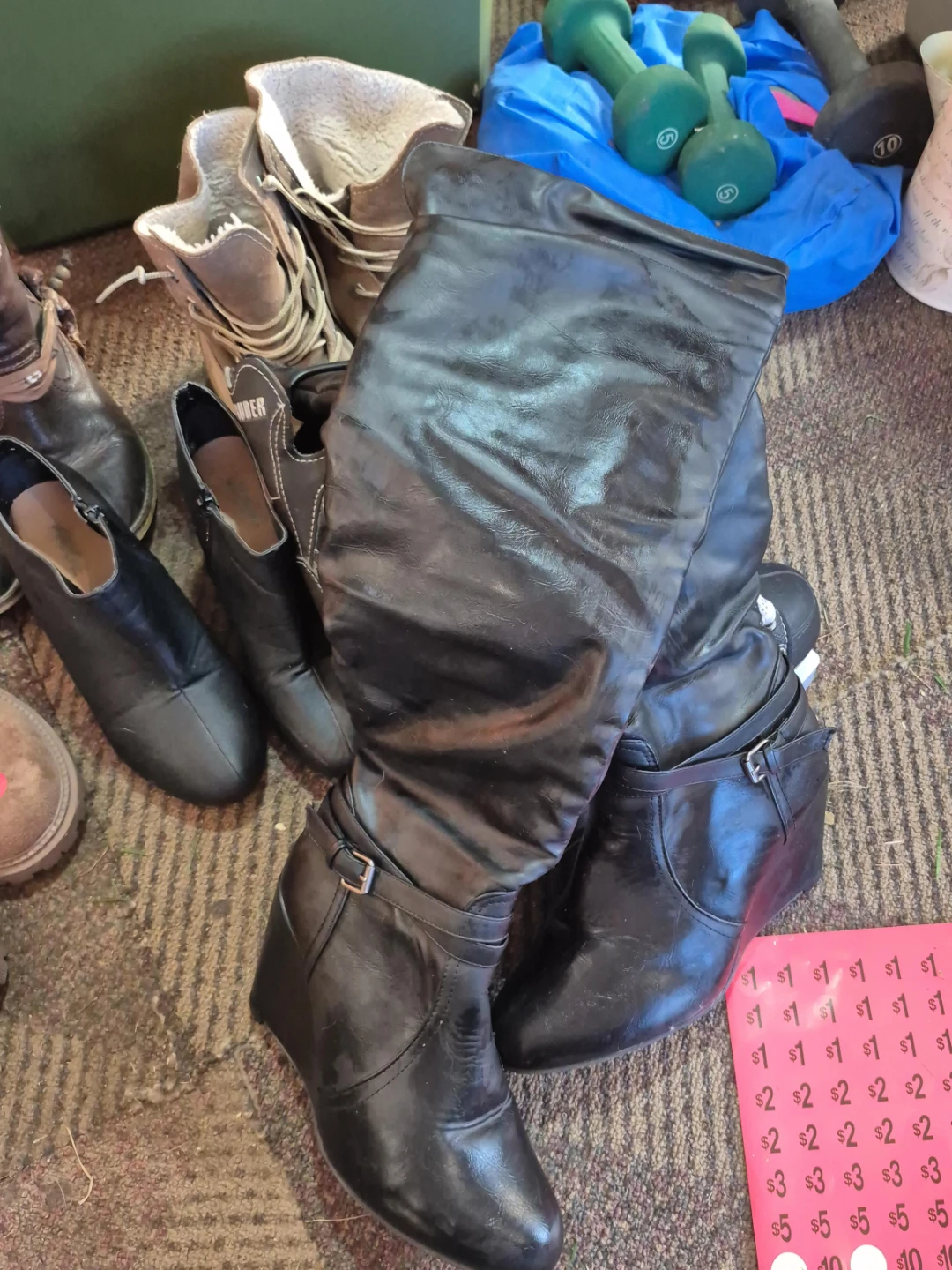 Black Women's Wedge Boots