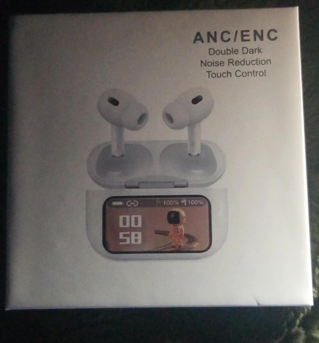 Wireless Earbuds with Screen open box