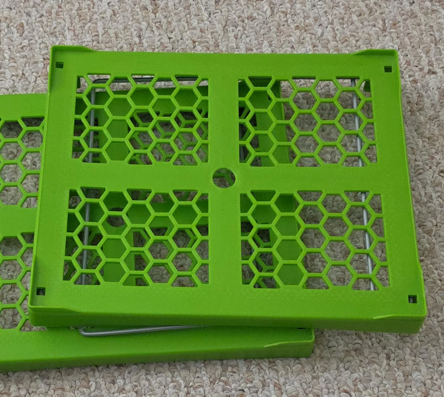 Green Honeycomb Stackable Shelves