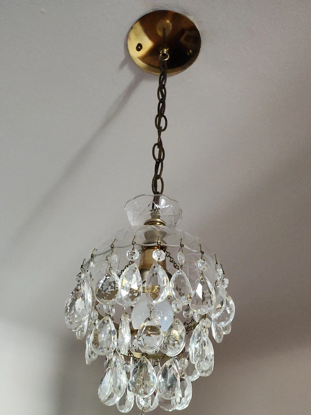 Vintage Crystal Chandelier Pendant Light