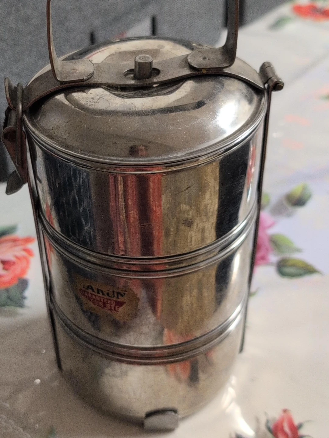 Arun 3-Tier Stainless Steel Tiffin Carrier