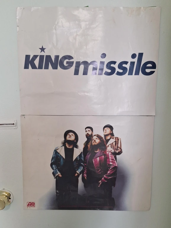 Vintage King Missile Band Poster